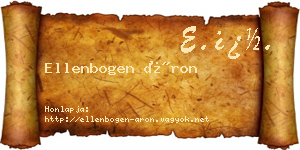 Ellenbogen Áron névjegykártya