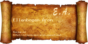 Ellenbogen Áron névjegykártya