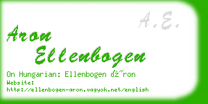 aron ellenbogen business card